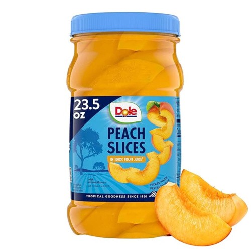 DOLE PEACH SLICE IN NAT JC JAR 23.5 OZ
