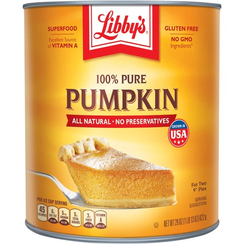 LIBBY'S 100 PURE PUMPKIN 29 OZ