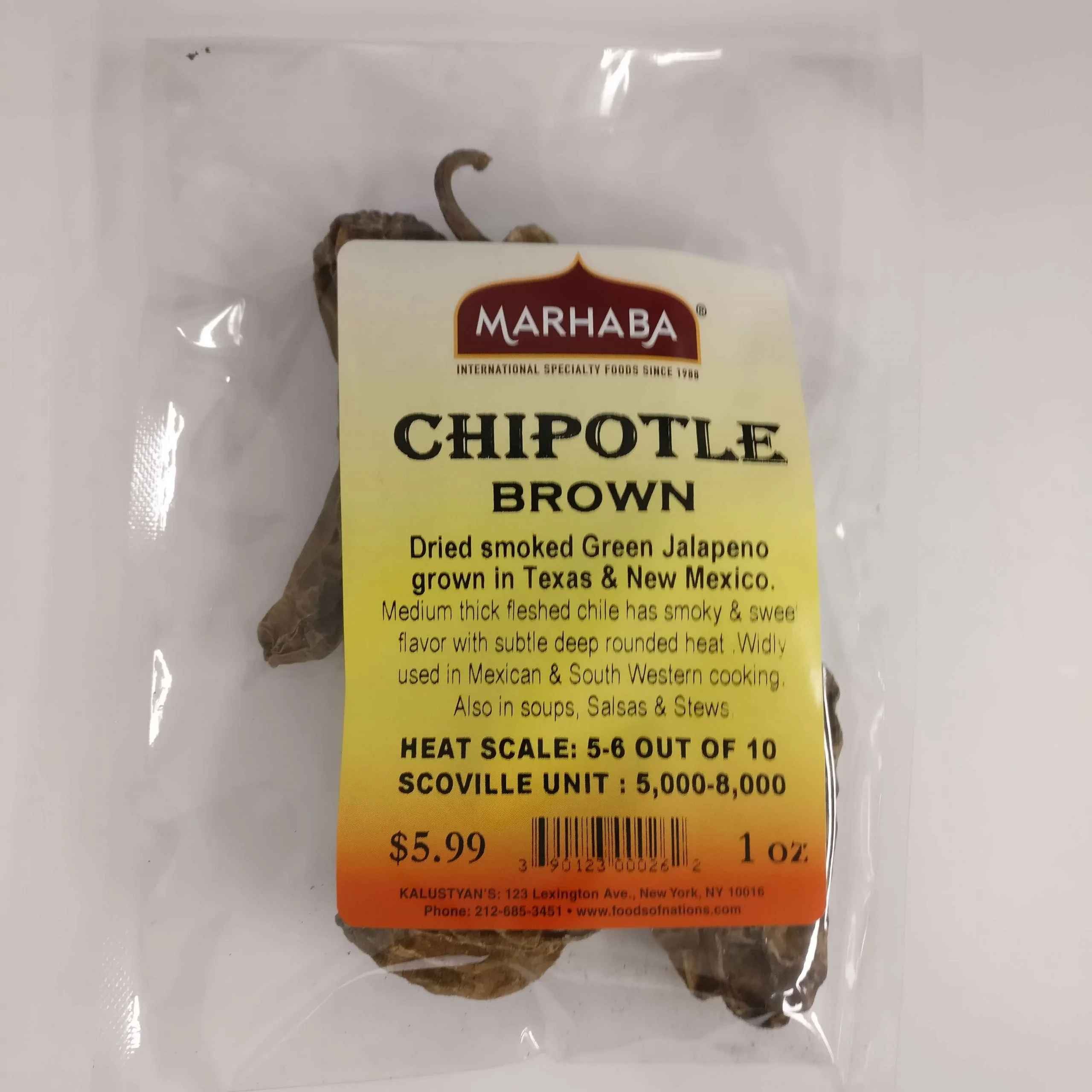 KALUSTYANS CHILE CHIPOTLE BROWN 1 Lbs
