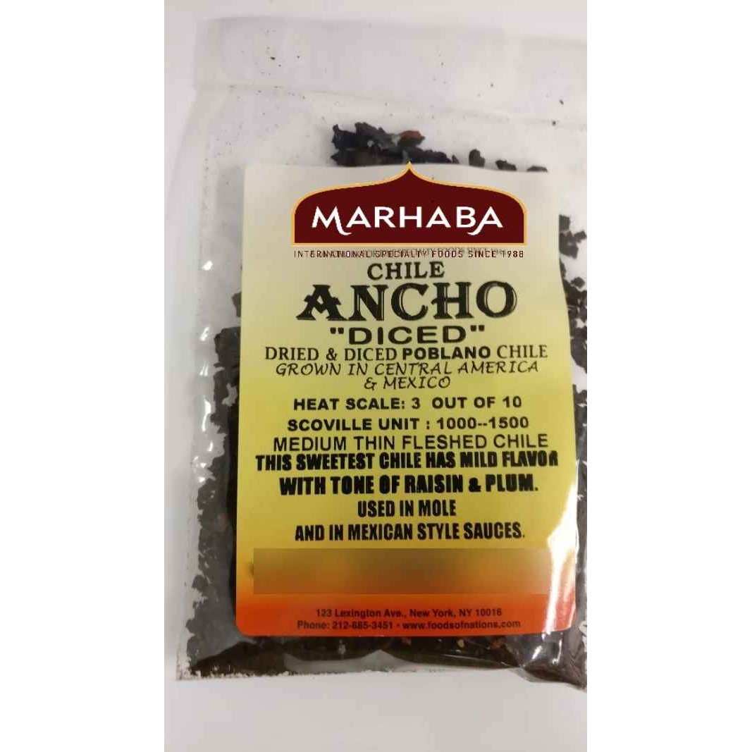 KALUSTYANS CHILE ANCHO DICED 0.06 Lbs