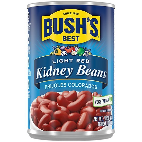 BUSH LIGHT KIDNEY BEANS 16 Oz