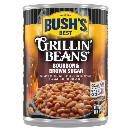 BUSHS BAKED BEANS BOURBON BROWN SUGR     22 OZ