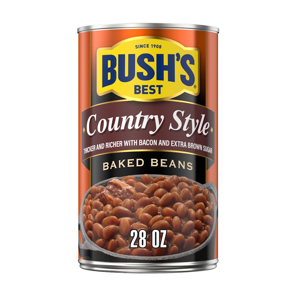 BUSHS BAKED BEANS COUNTRY STYLE          28 OZ