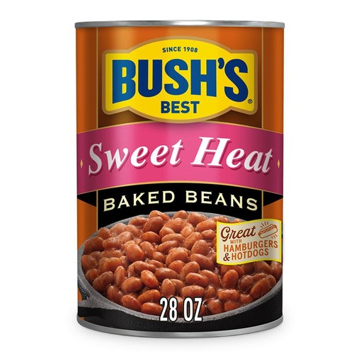 BUSHS BAKED BEANS SWEET HEAT 28 OZ