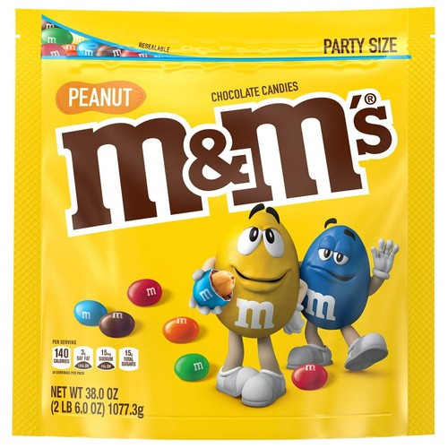 M&M PEANUT                               38 OZ