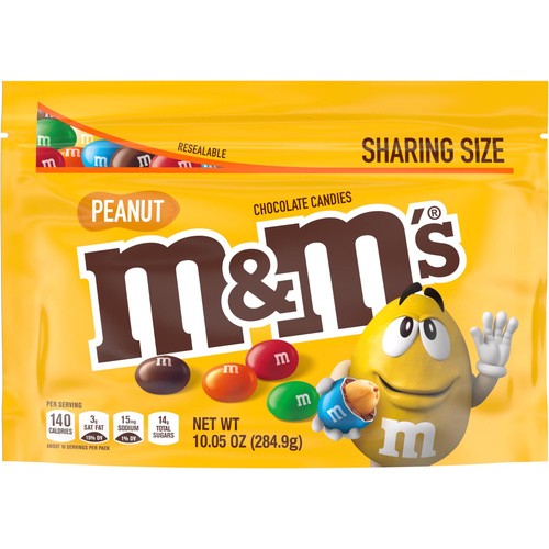 M&M MILK CHOC PEANUT 10.05 OZ