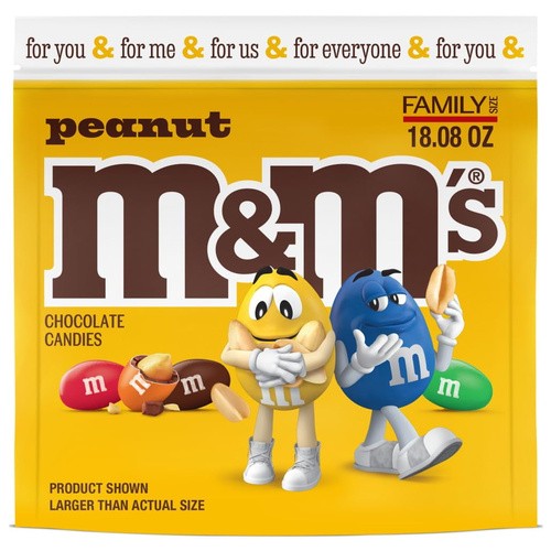 M&M PEANUT FAM SZ 18.08 OZ