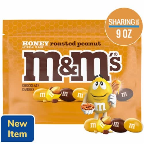 M&M HONEY ROASTED PE 9 OZ