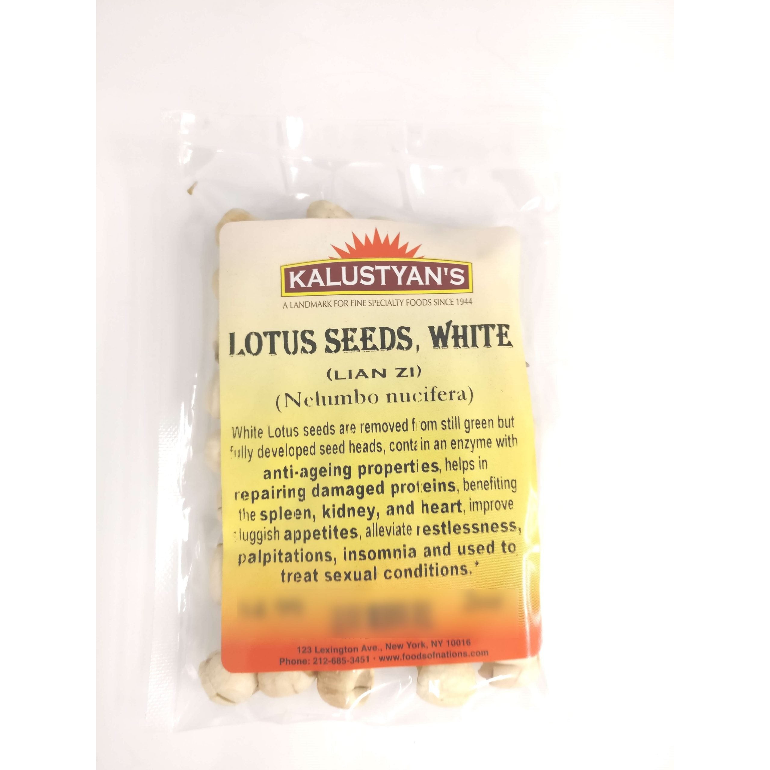 KALUSTYANS LOTUS SEEDS WHITE 0.13 Lbs