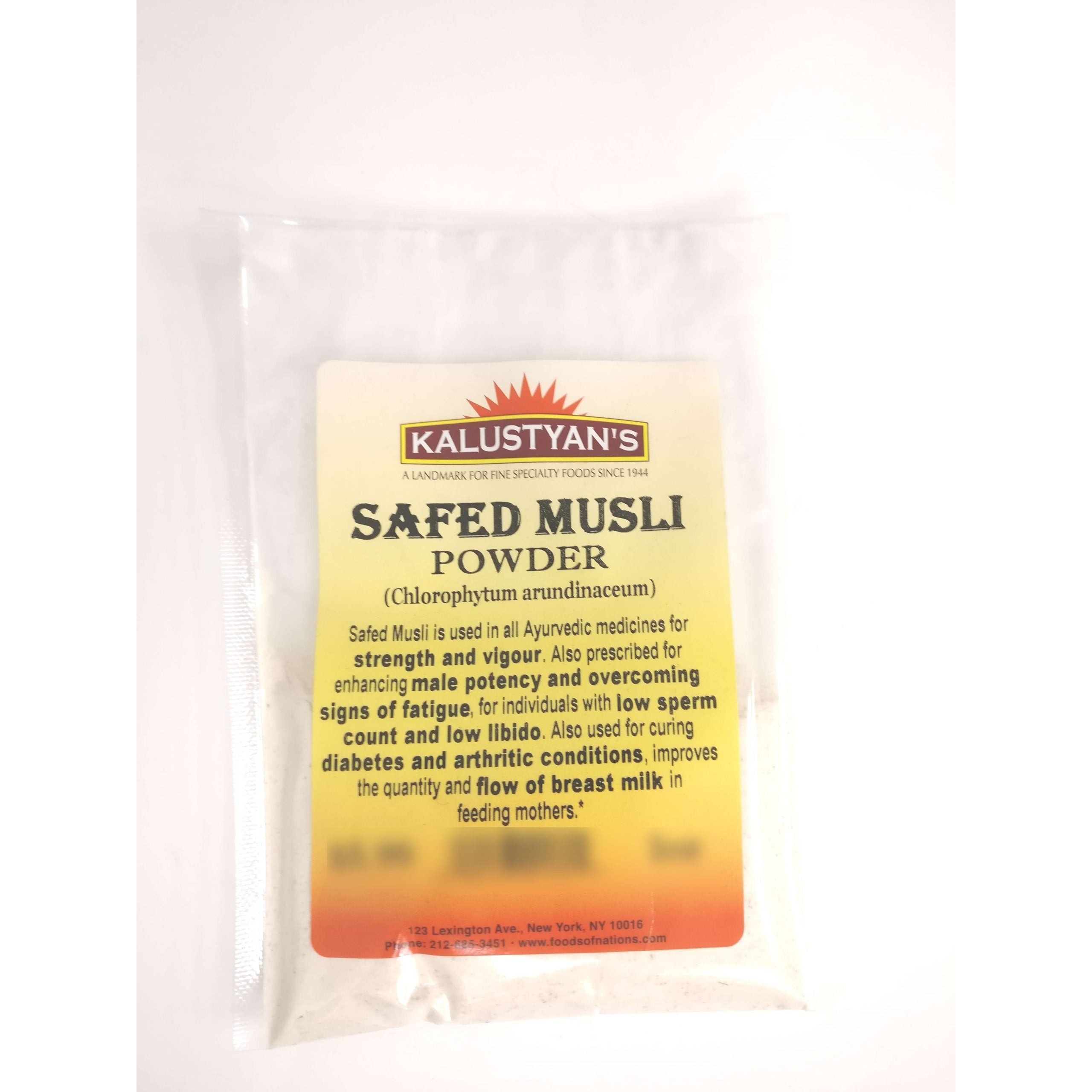KALUSTYANS SAFED MUSLI POWDER 0.06 Lbs