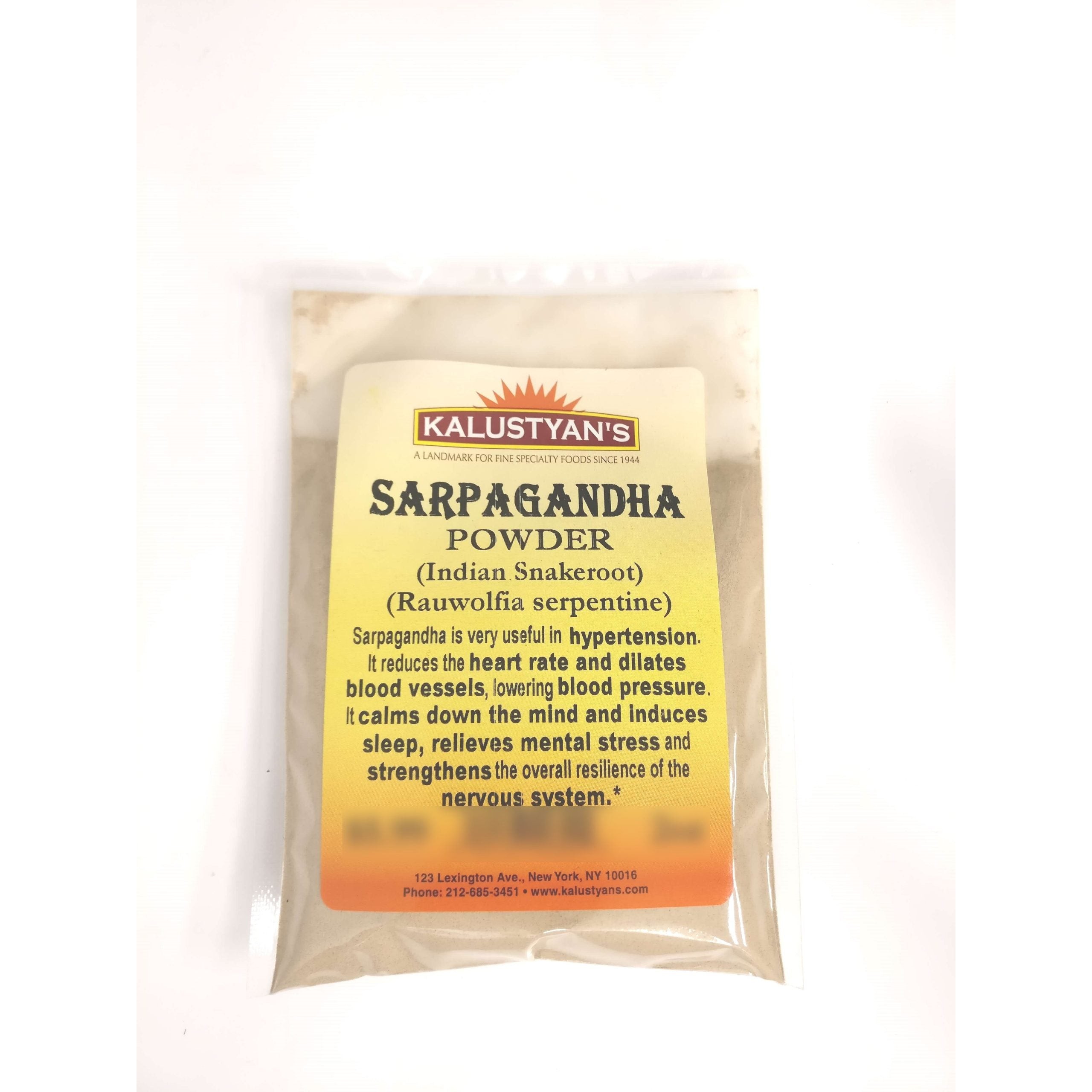 KALUSTYANS SARPAGANDHA 0.06 Lbs