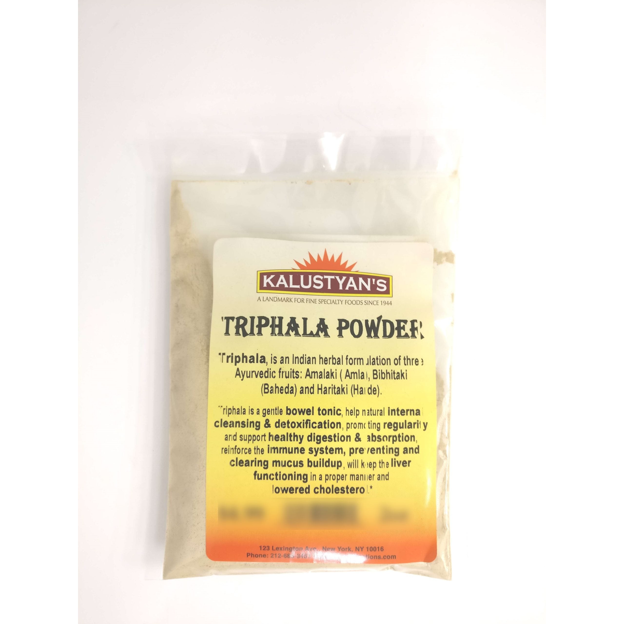 KALUSTYANS TRIPHALA POWDER 0.38 Lbs