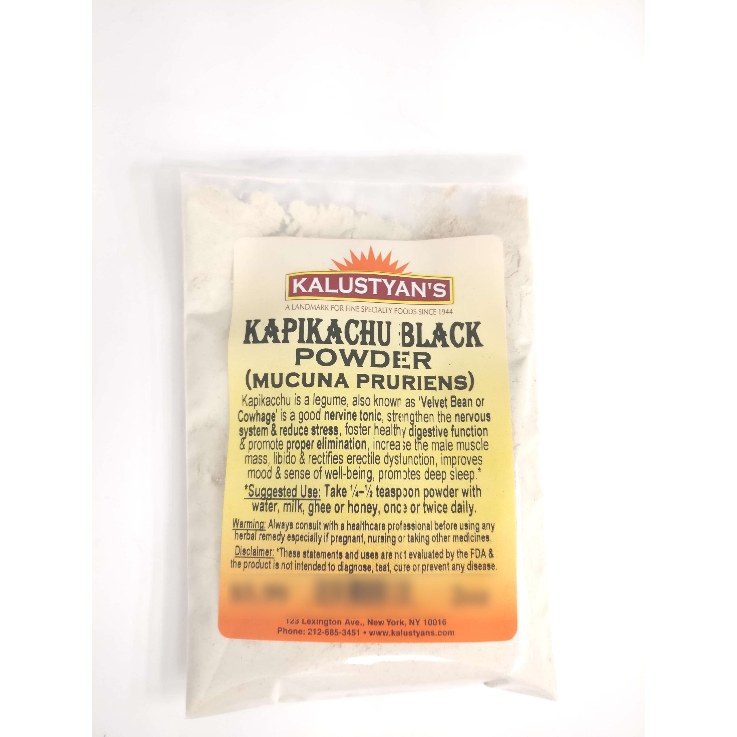 KALUSTYANS KAPIKACHU BLACK POWDER 0.38 Lbs