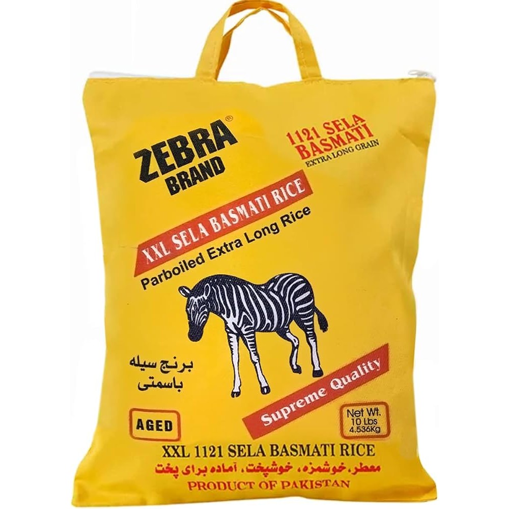 Zebra Steam Rice 10 LBS