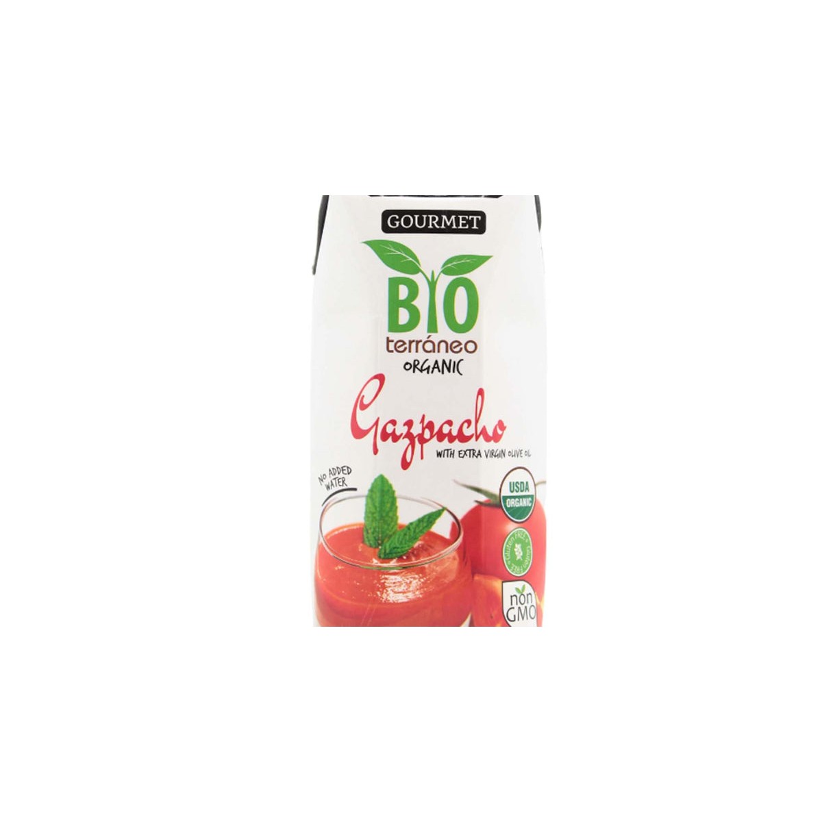BIO TERRANEO   ORGANIC GAZPACHO WITH EXTRA VERGIN OLIVE OIL 0.11 Lbs