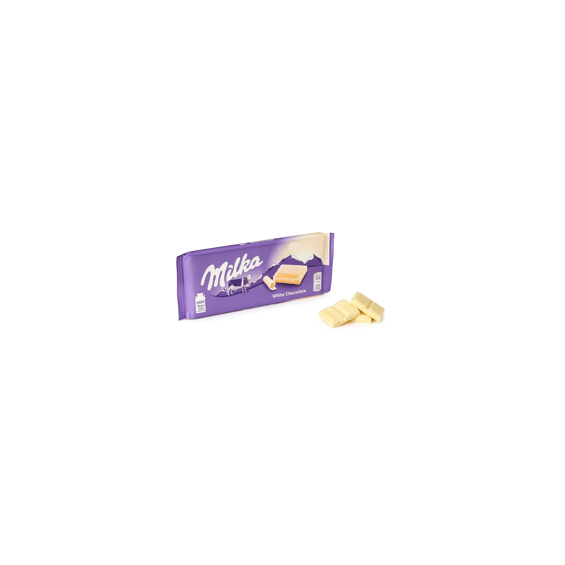 MILKA WHITE CHOCOLATE WEISSE 100 GM
