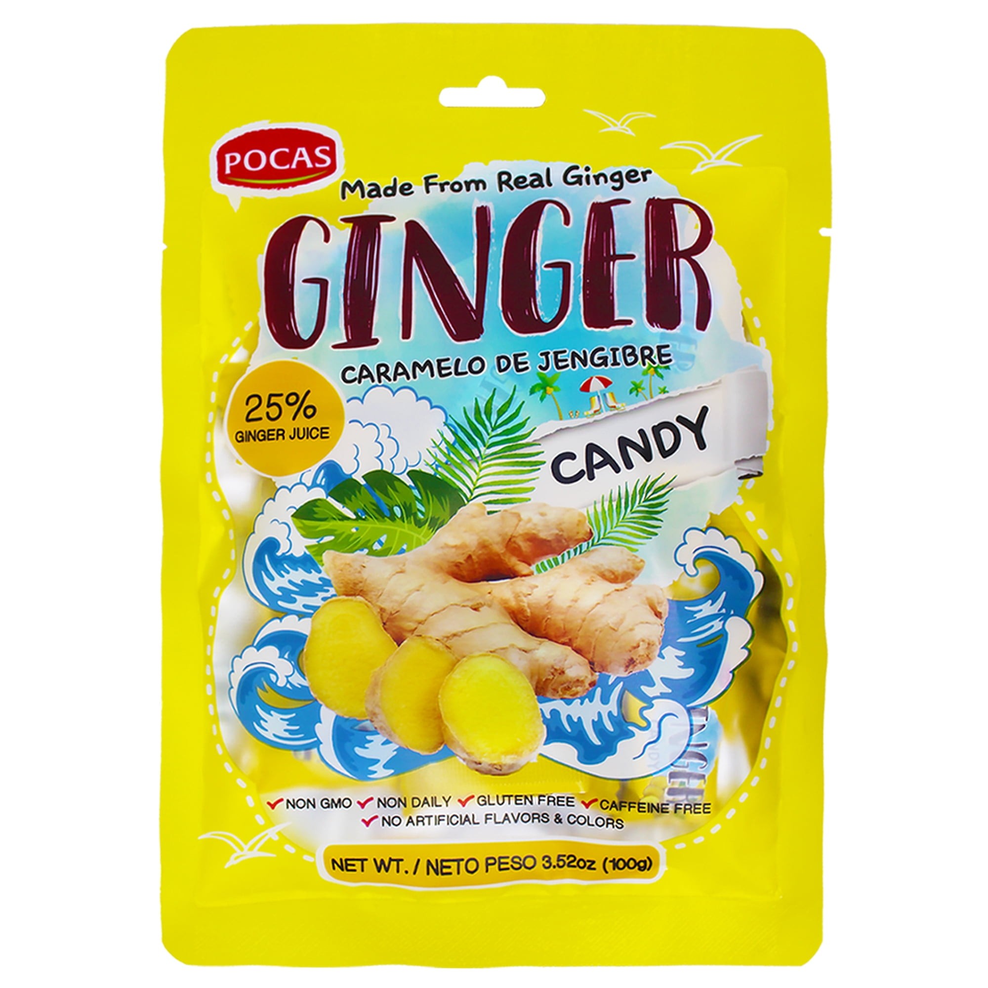 Pocas Ginger Candy 100 GM