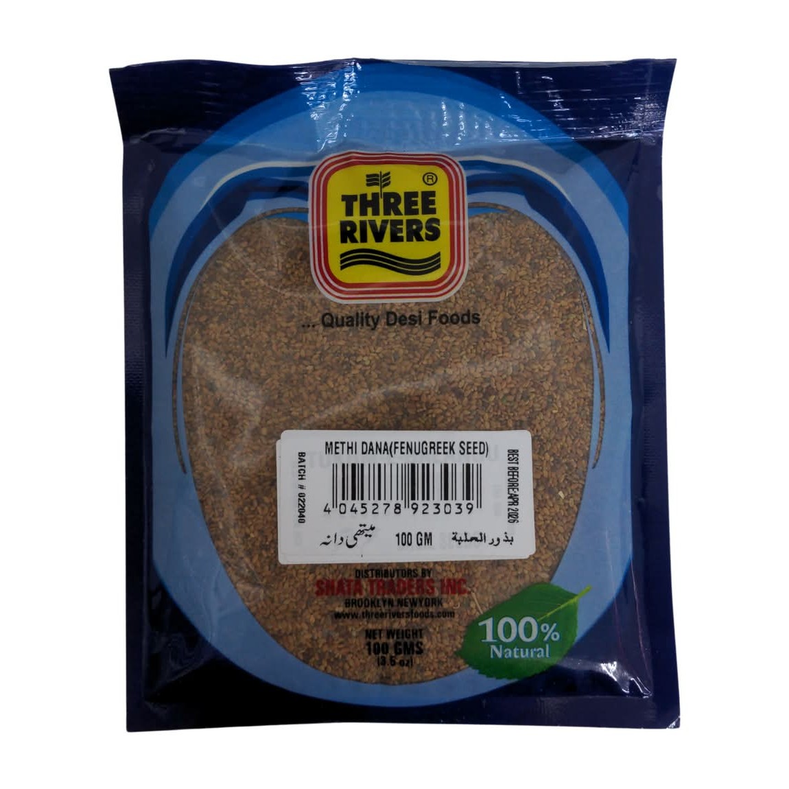 THREE RIVERS METHI DANA 100 GM