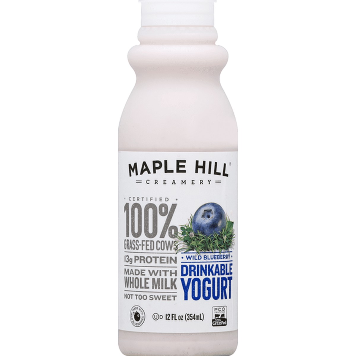 MAPLE HILL YOGURT BLUEBERY DRINK 354 GM