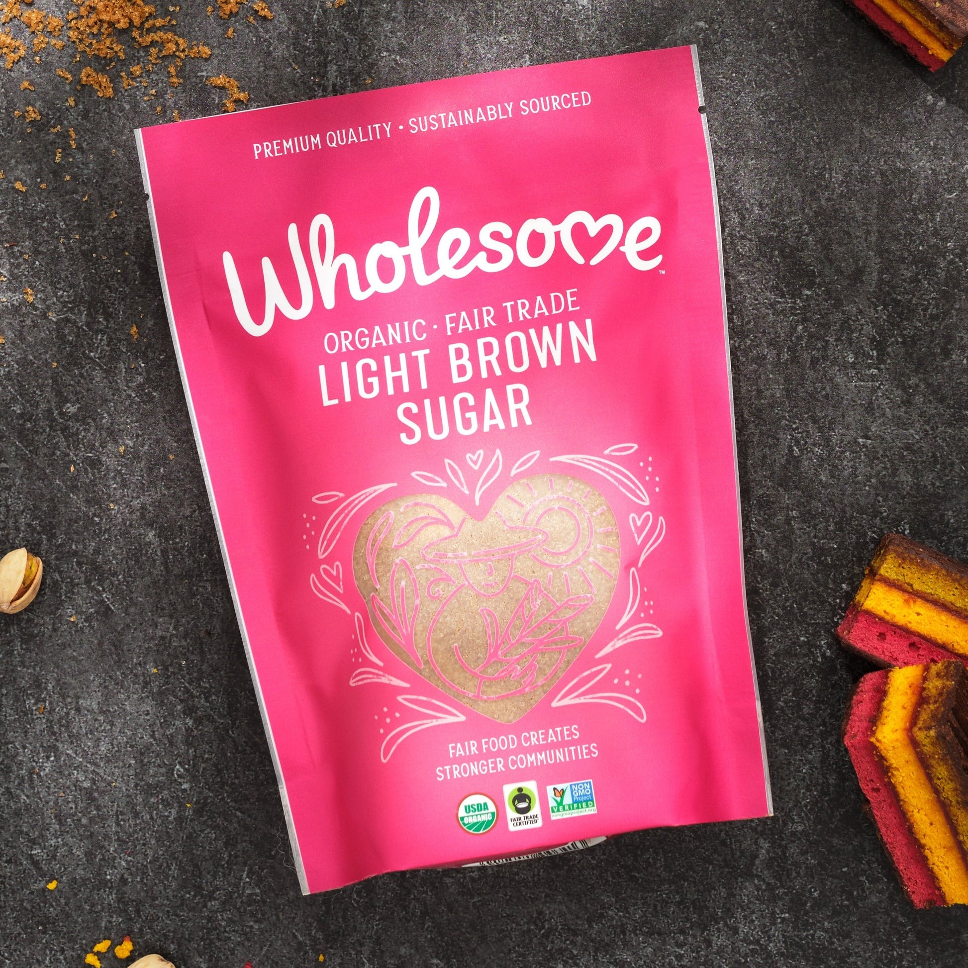 ORG LIGHT BROWN SUGAR 1 LBS