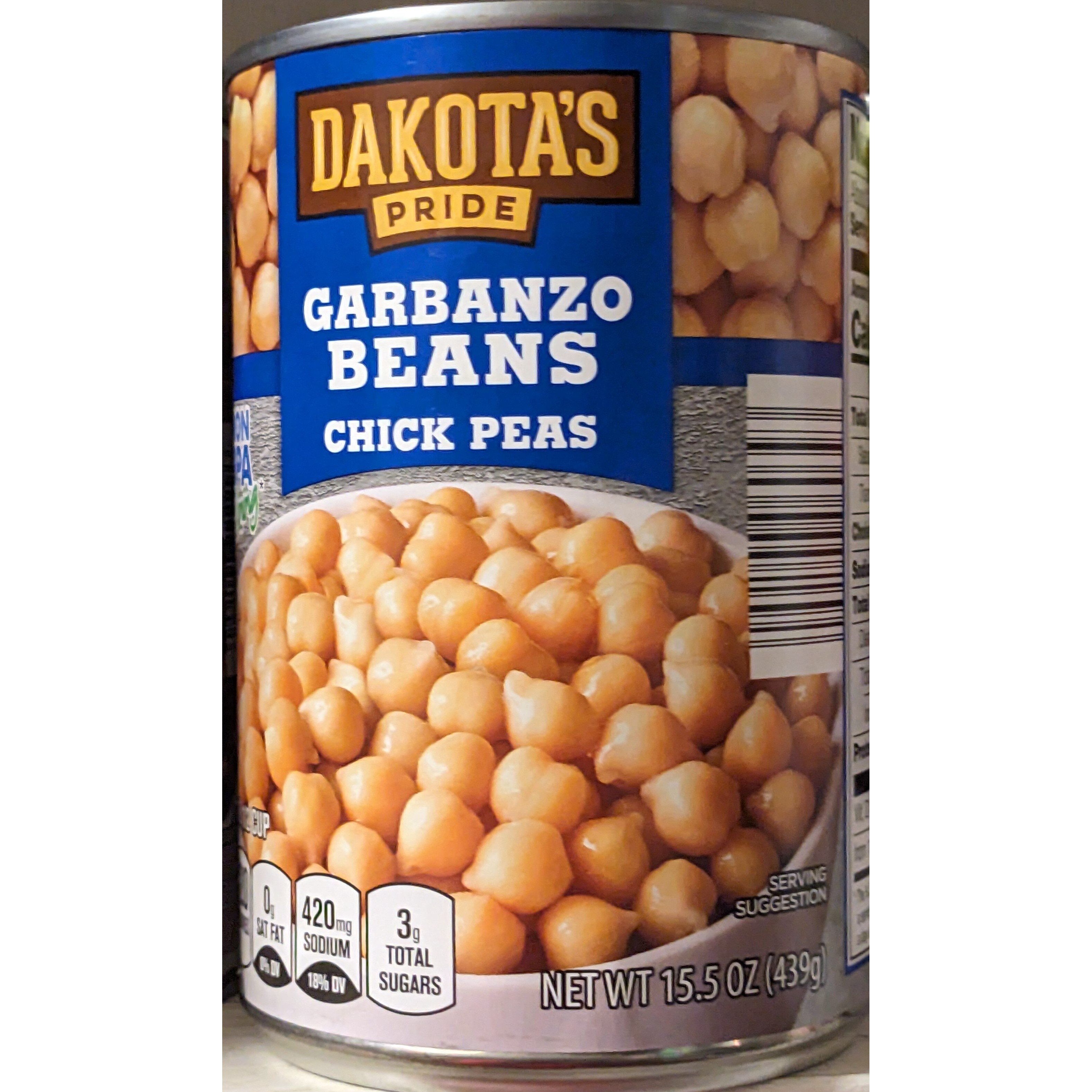 Dakotas Garbanzo Beans 439 GM