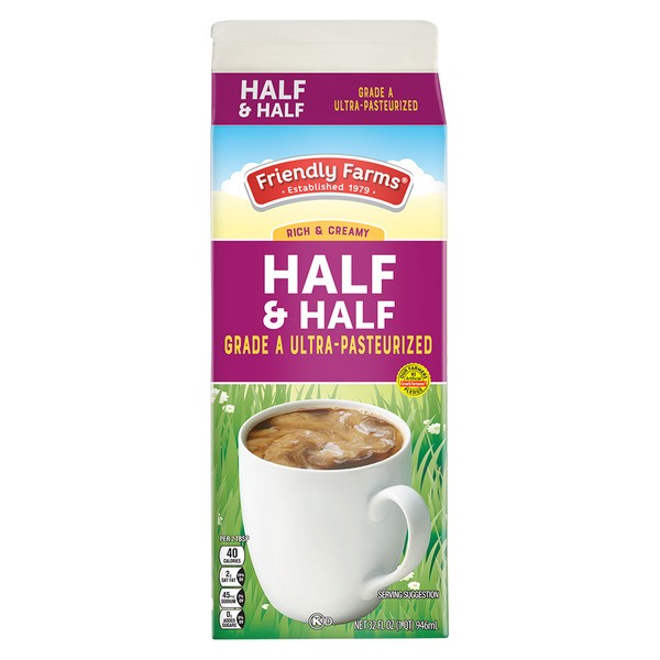 Friengly Farm Half An Half HeVy Cream 32 Floz