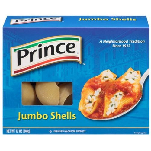 PRINCE JUMBO SHELLS IL 12 OZ