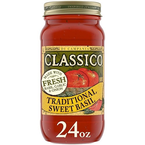 CLASSICO SWEET BASIL SAUCE 24 OZ