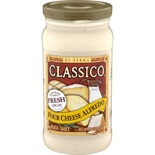 CLASSICO 4 CHEESE ALFREDO SAUCE 15 OZ
