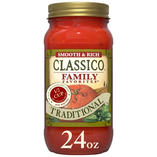 CLASICO TRADITIONAL PASTA SAUCE 24 OZ