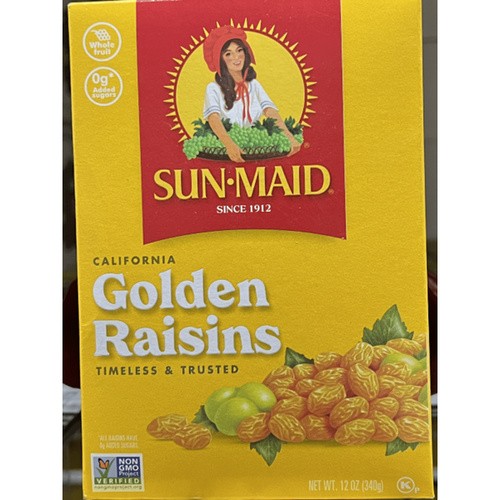 SUNMAID GOLDEN RAISINS 12 OZ