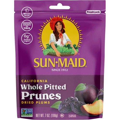 SUNMAID ZIP PITTED PRUNES 7 OZ