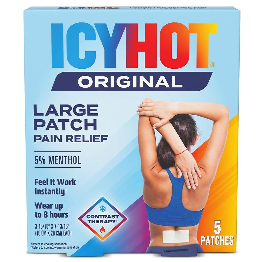 ICY HOT BACK PATCH ORIGINAL 5 COUNT