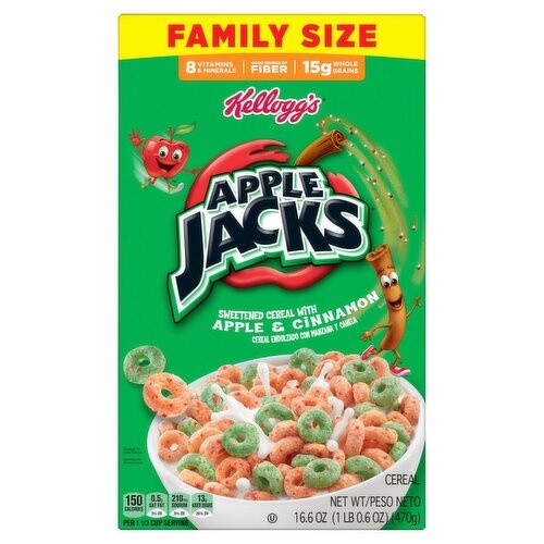 KELLOGGS APPLE JACKS 16.6 OZ