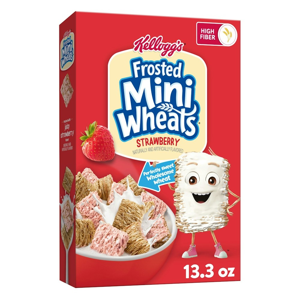 Kellogg's Frosted Mini Wheats Strawberry 13.3 OZ