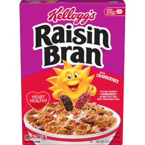 KELLOGGS RAISIN BRAN CRANBERRY 13.6 OZ