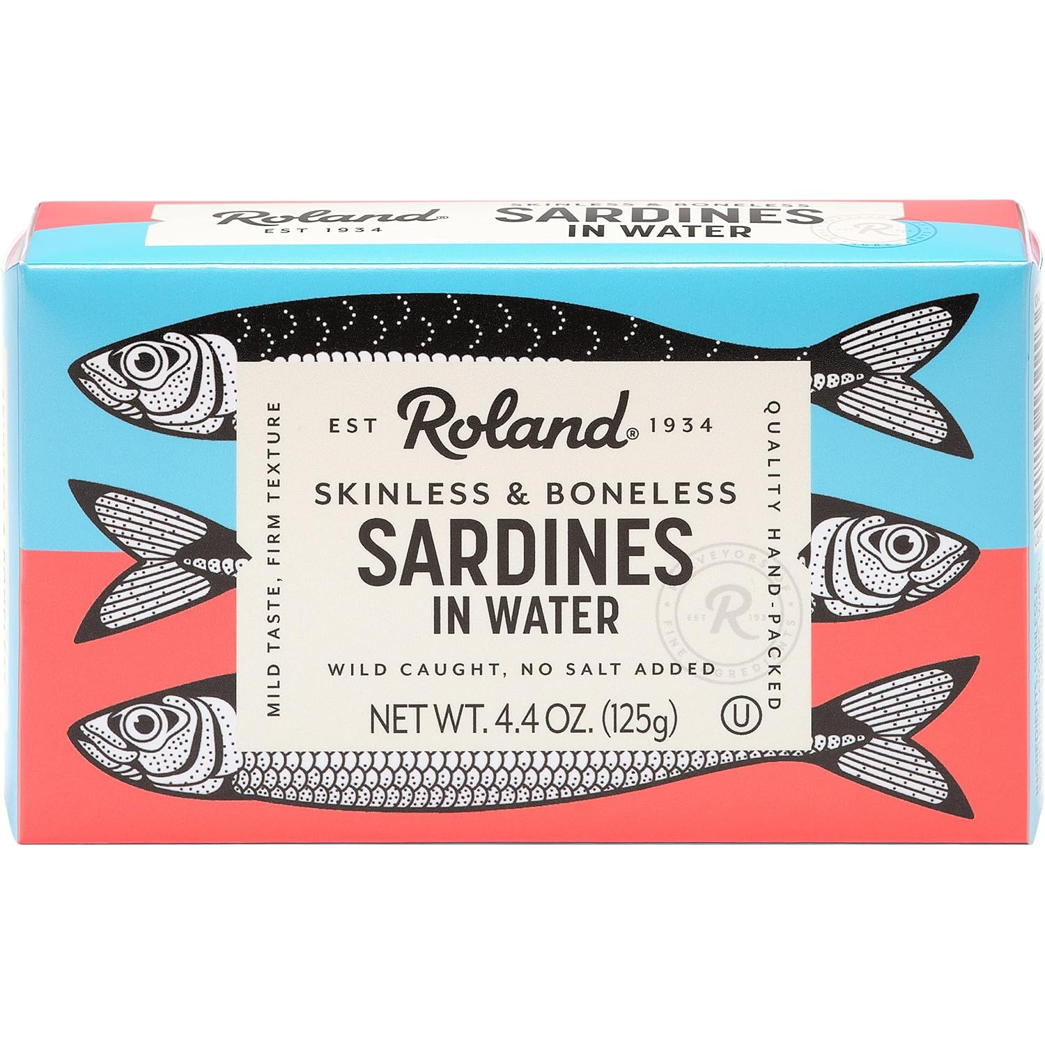 ROLAND SARDINES IN WATER LOW SODIUM 0.25 Lbs