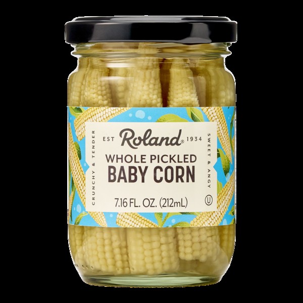 ROLAND BABY CORN WHOLE PICKLED 0.5 Lbs