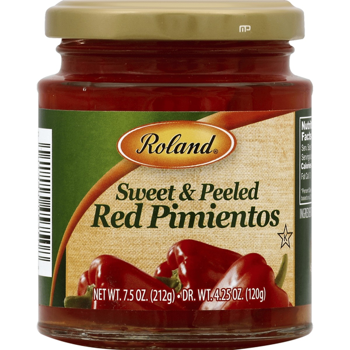 ROLAND SWEET AND PEELED PIMIENTOS 0.44 Lbs