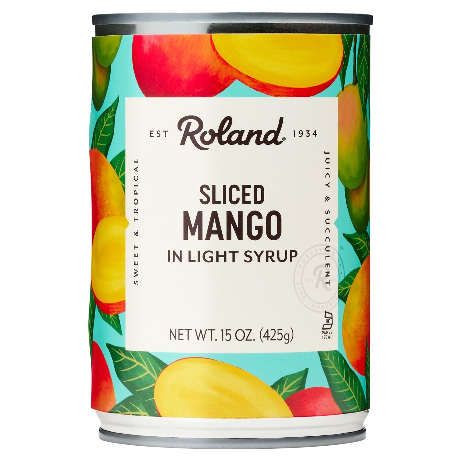 ROLAND SLICED MANGO 15 OZ