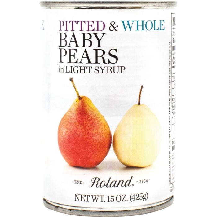 ROLAND BABY PEARS IN LIGHT SYRUP 0.94 Lbs