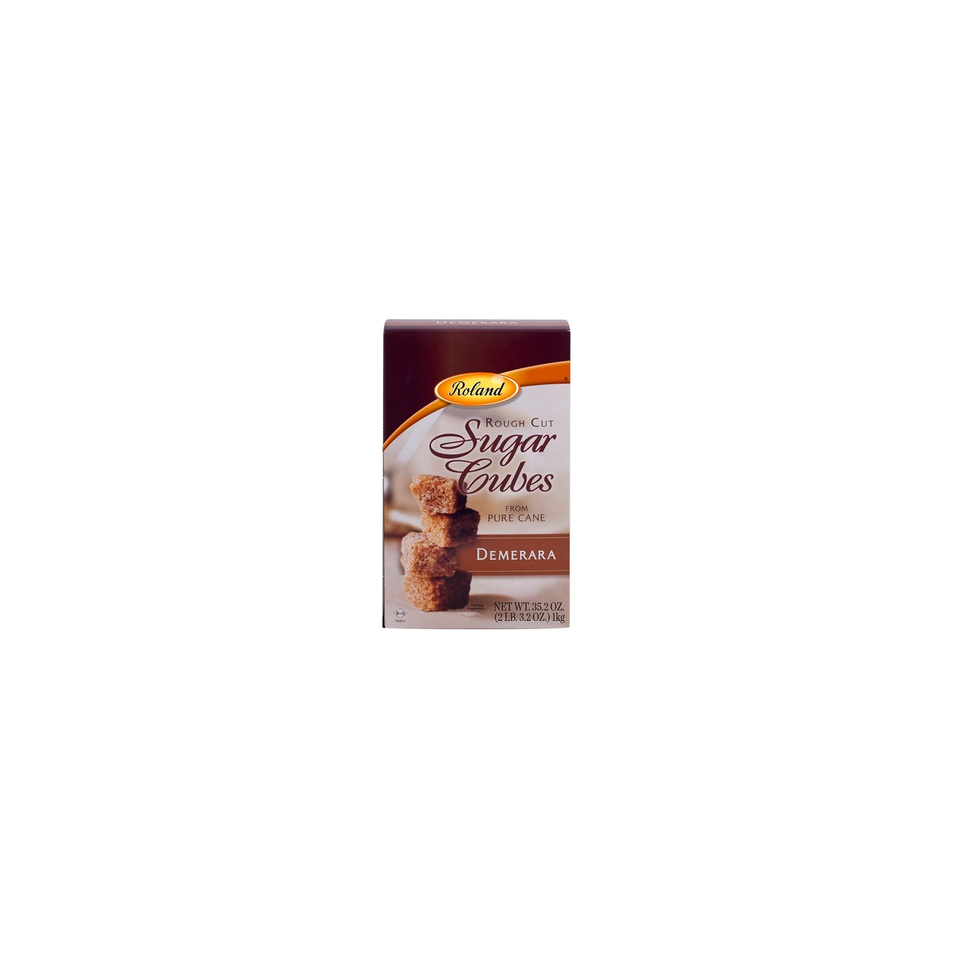 ROLAND ROUGH CUT SUGAR CUBES DEMERARA 2.19 Lbs