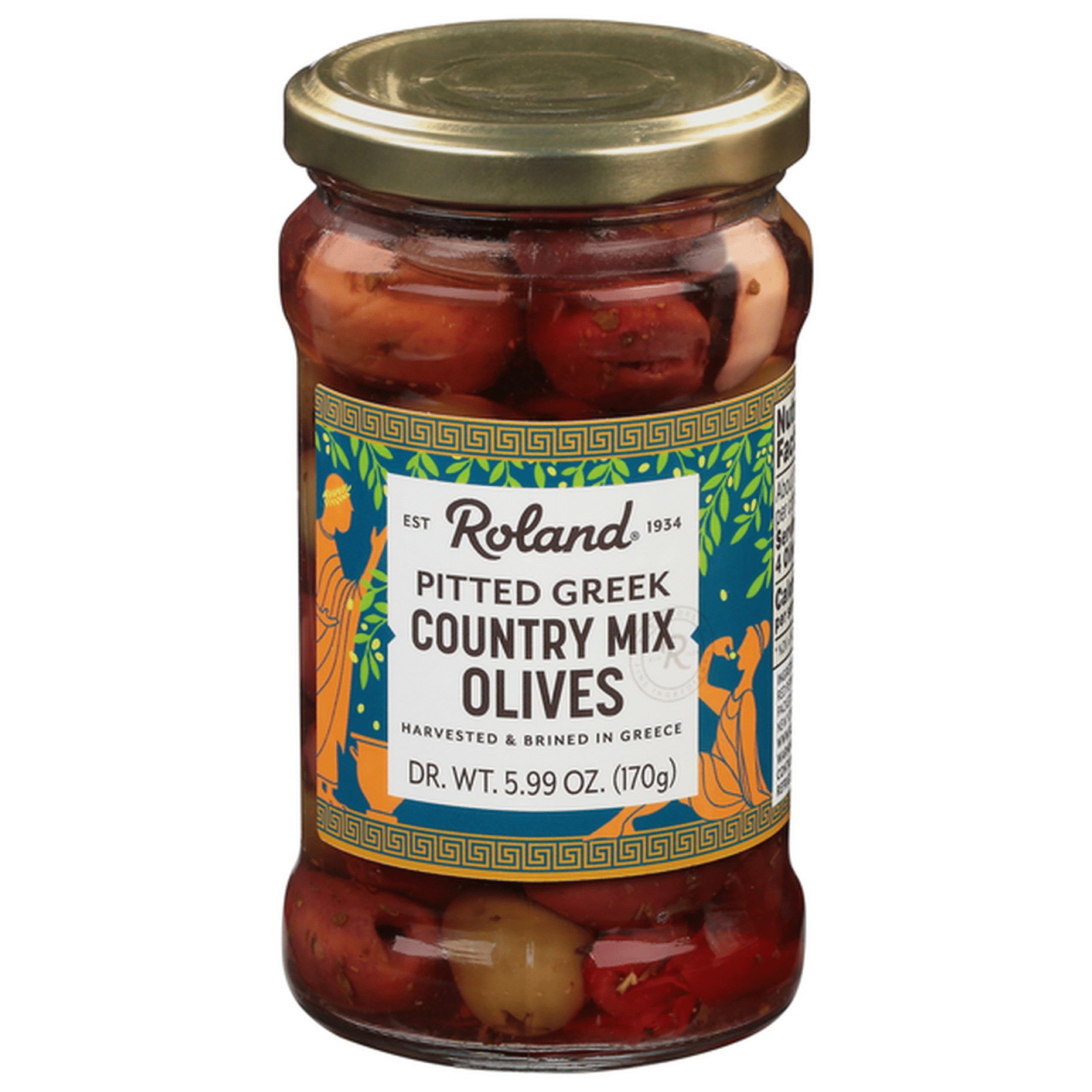 ROLAND COUNTRY MIX PITTED OLIVES 0.38 Lbs