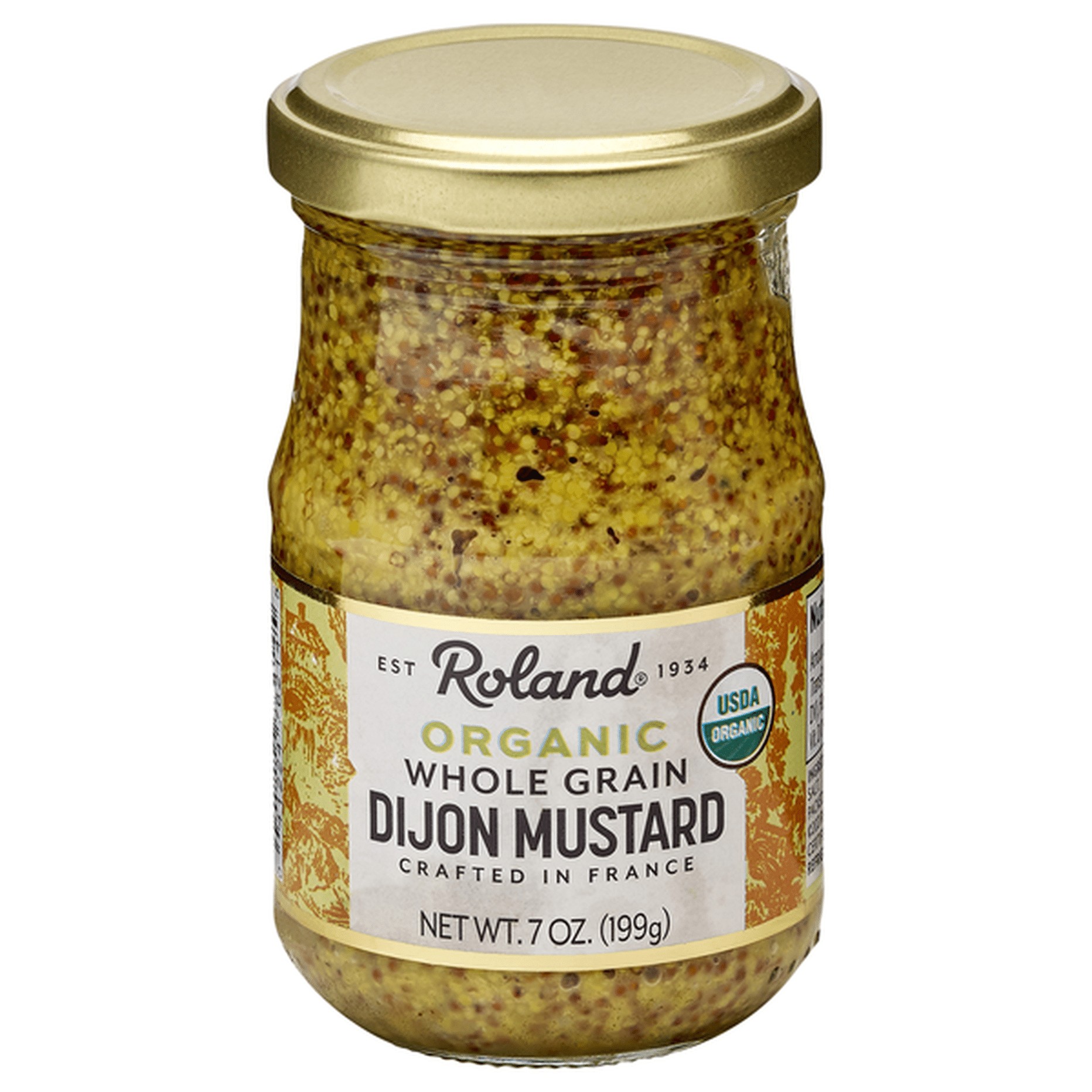 ROLAND ORGANIC GRAINED DIJON MUSTARD 0.44 Lbs