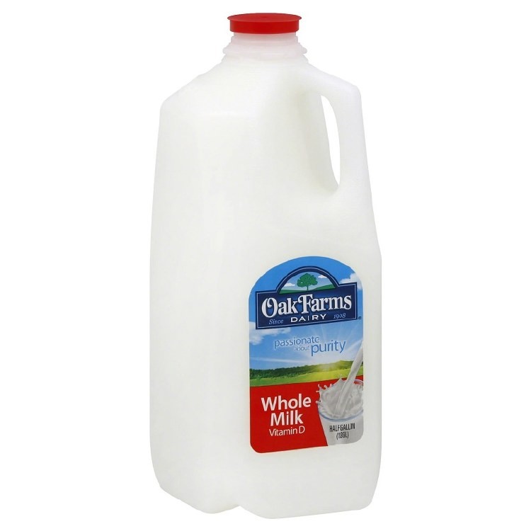 2% REDUCED FAT OAK FARMS 0.5 GALLON