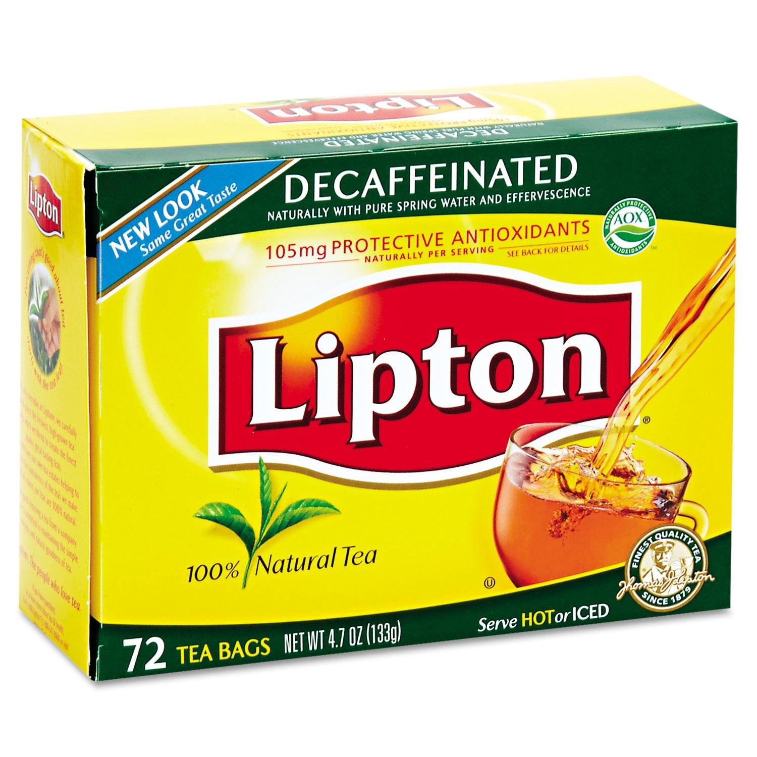 LIPTON DECAFFEINATED BLACK TEA DECAF 72 BAG