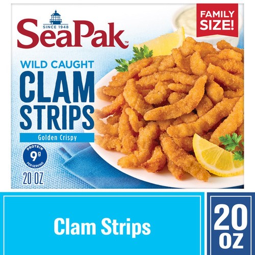 SEAPAK CLAM STRIPS 20 OZ