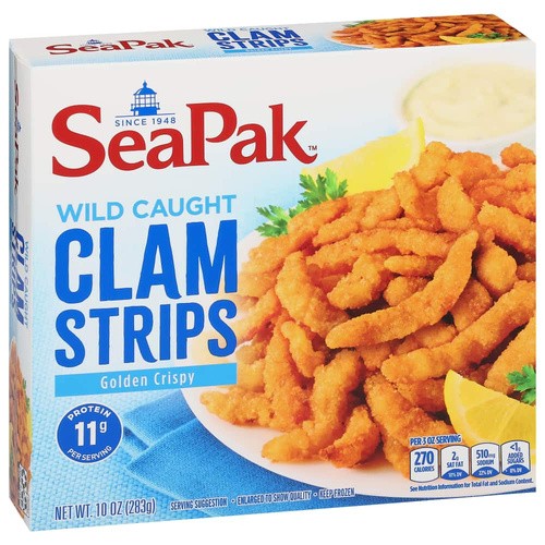 SEAPAK CLAM STRIPS 10 OZ