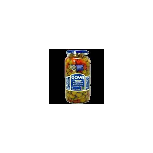 GOYA PITTED OLIVES MANZANILLA PIMENTO CAPERS ALCAPARRADO 19.25 OZ