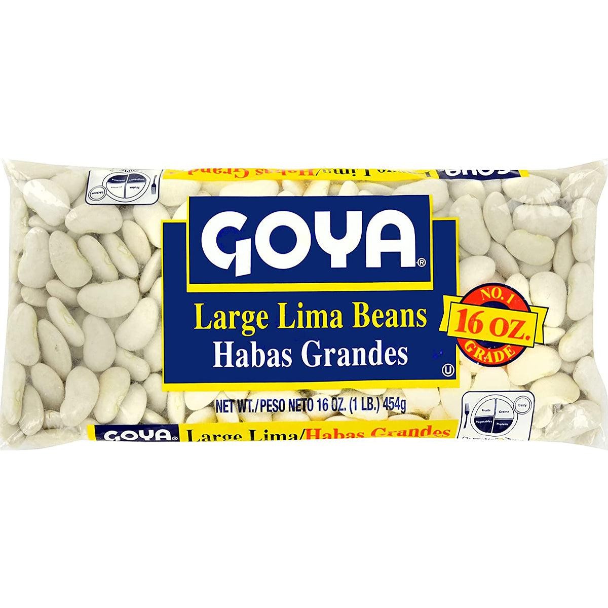 GOYA LARGE LIMA BEANS 1 LBS
